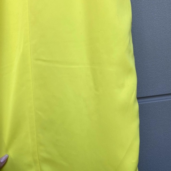 NBD Revolve Yellow Cut Out Maxi Greta Gown Dress Sz Small - Picture 8 of 11